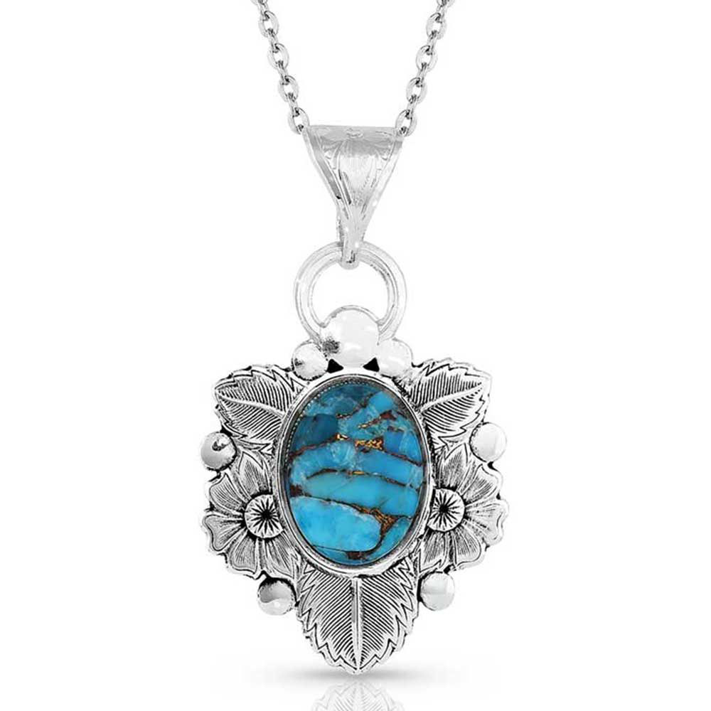 Montana Silversmiths Sheridan Fields Blue Turquoise Necklace | Bass Pro ...